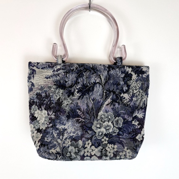 Ornate Blue Vintage Purse - Picture 3 of 4